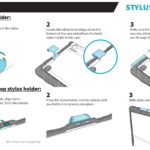 Stylus holder instructions