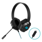 DropTech™ USB B2 Headphones with Volume Adjuster and Mic thumbnail 1